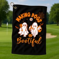 Making Dogs Bootiful Funny Halloween Dog Grooming Groomer Golf Towel