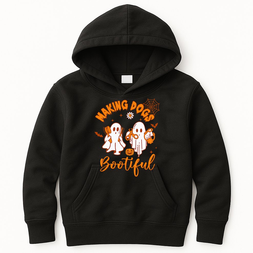 Making Dogs Bootiful Funny Halloween Dog Grooming Groomer Kids Hoodie