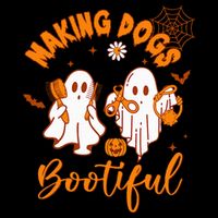 Making Dogs Bootiful Funny Halloween Dog Grooming Groomer Short Acrylic Beanie