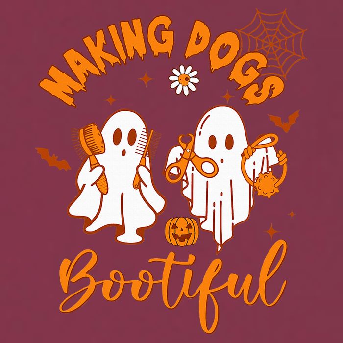 Making Dogs Bootiful Funny Halloween Dog Grooming Groomer 16oz Travel Tumbler