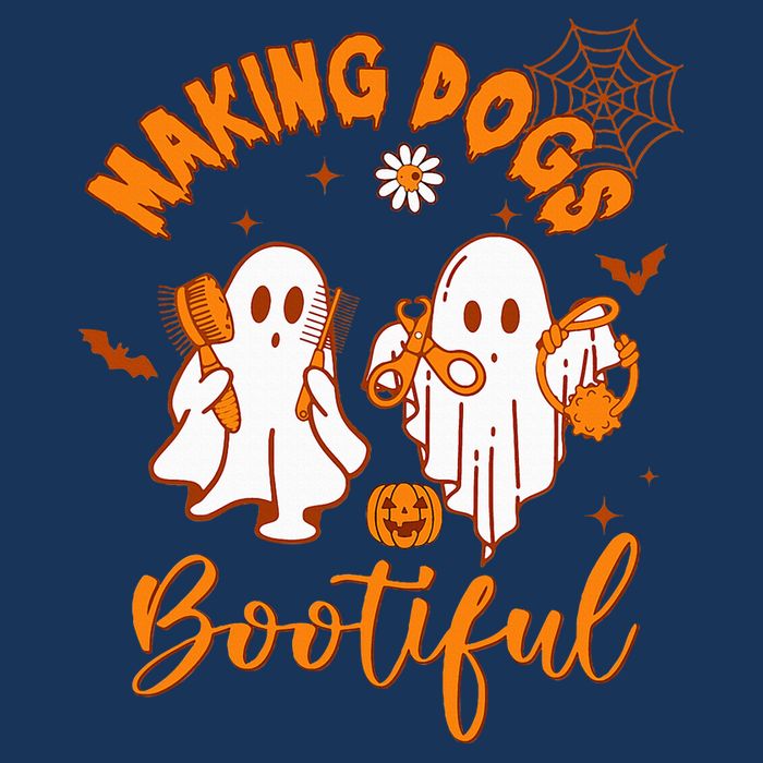 Making Dogs Bootiful Funny Halloween Dog Grooming Groomer Infant Baby Jersey Bodysuit