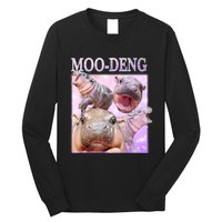 Moo Deng Baby Hippo Long Sleeve Shirt