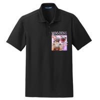 Moo Deng Baby Hippo Dry Zone Grid Polo