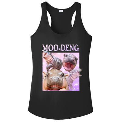 Moo Deng Baby Hippo Ladies PosiCharge Competitor Racerback Tank