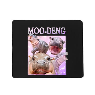 Moo Deng Baby Hippo Mousepad