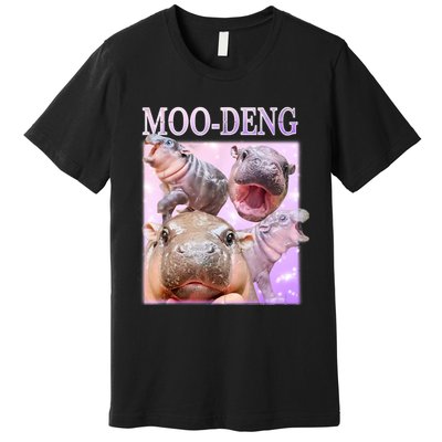 Moo Deng Baby Hippo Premium T-Shirt