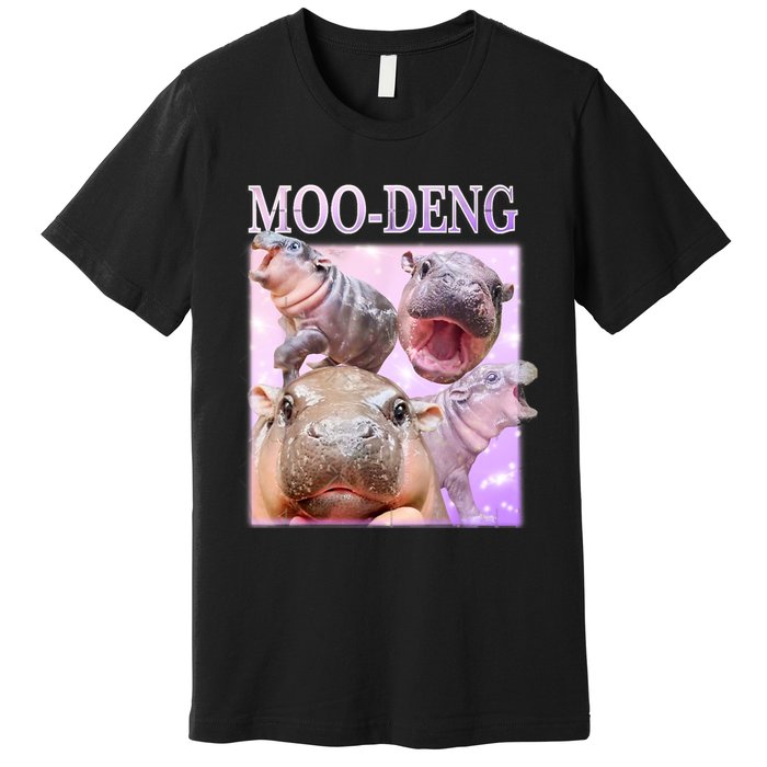 Moo Deng Baby Hippo Premium T-Shirt