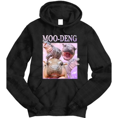 Moo Deng Baby Hippo Tie Dye Hoodie