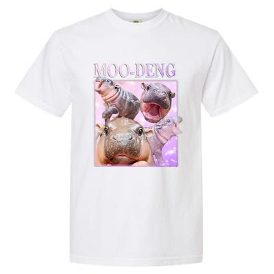 Moo Deng Baby Hippo Garment-Dyed Heavyweight T-Shirt