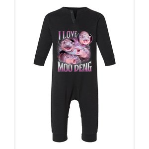 Moo Deng Baby Hippo Infant Fleece One Piece