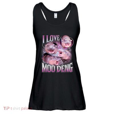 Moo Deng Baby Hippo Ladies Essential Flowy Tank