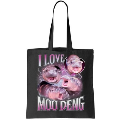 Moo Deng Baby Hippo Tote Bag