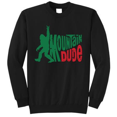 Mountain Dude Bigfoot Sasquatch Hiking Funny Sweatshirt