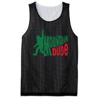 Mountain Dude Bigfoot Sasquatch Hiking Funny Mesh Reversible Basketball Jersey Tank