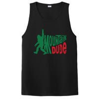 Mountain Dude Bigfoot Sasquatch Hiking Funny PosiCharge Competitor Tank