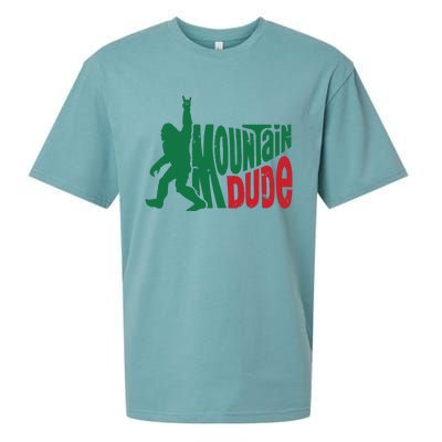 Mountain Dude Bigfoot Sasquatch Hiking Funny Sueded Cloud Jersey T-Shirt