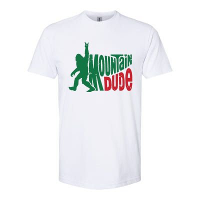 Mountain Dude Bigfoot Sasquatch Hiking Funny Softstyle CVC T-Shirt