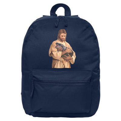 Moo Deng Baby Hippo 16 in Basic Backpack