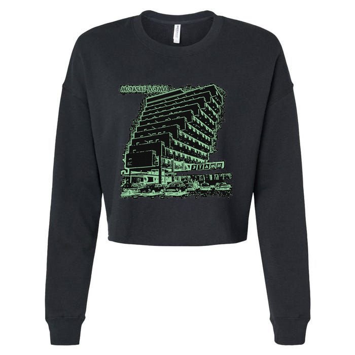 Molchat Doma Band Cropped Pullover Crew