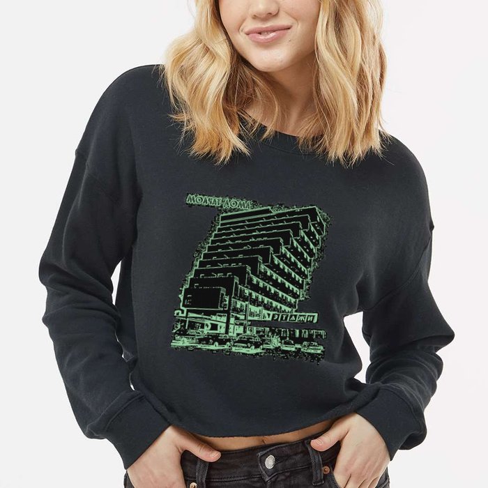 Molchat Doma Band Cropped Pullover Crew