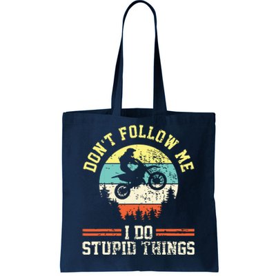 Motocross Dirt Bike Retro Vintage Tote Bag