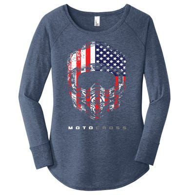 Motocross Dirt Bike Apparel Cute Gift Dirt Bike Motocross Great Gift Women's Perfect Tri Tunic Long Sleeve Shirt