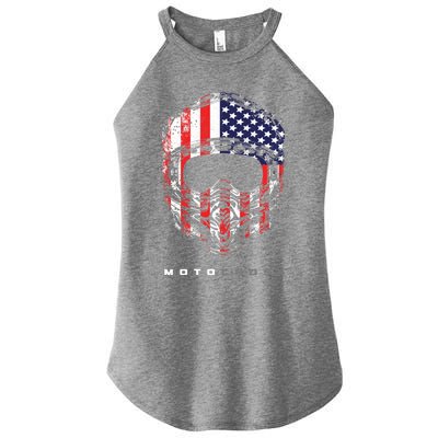 Motocross Dirt Bike Apparel Cute Gift Dirt Bike Motocross Great Gift Women's Perfect Tri Rocker Tank