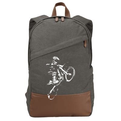 Motocross Dirt Bike Cotton Canvas Backpack