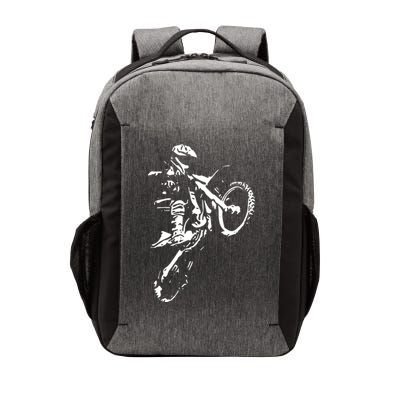 Motocross Dirt Bike Vector Backpack