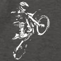 Motocross Dirt Bike Vector Backpack