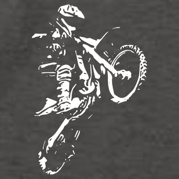 Motocross Dirt Bike Vector Backpack