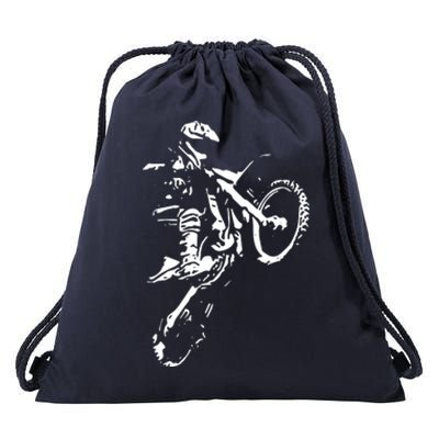 Motocross Dirt Bike Drawstring Bag