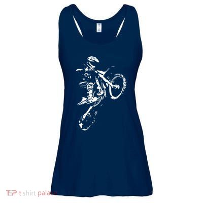 Motocross Dirt Bike Ladies Essential Flowy Tank