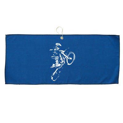 Motocross Dirt Bike Large Microfiber Waffle Golf Towel