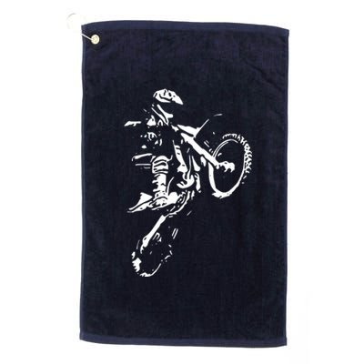 Motocross Dirt Bike Platinum Collection Golf Towel