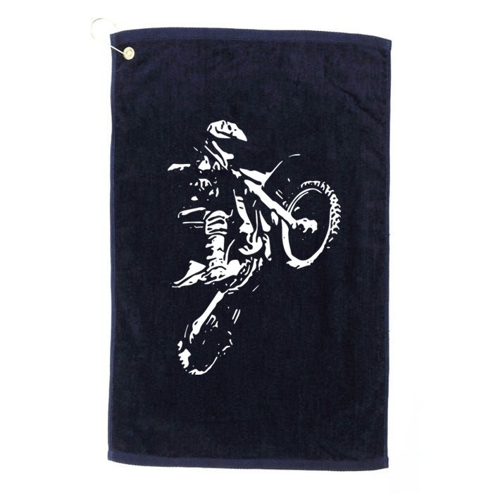 Motocross Dirt Bike Platinum Collection Golf Towel