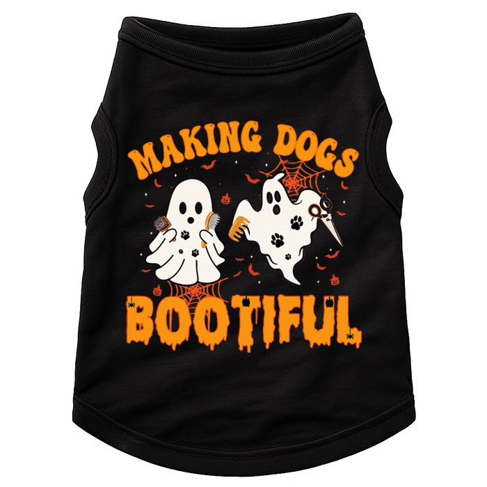 Making Dogs Bootiful Cute Dog Groomer Pet Grooming Halloween Doggie Tank