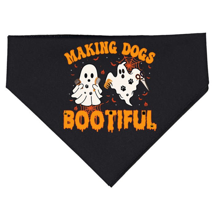 Making Dogs Bootiful Cute Dog Groomer Pet Grooming Halloween USA-Made Doggie Bandana