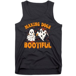 Making Dogs Bootiful Cute Dog Groomer Pet Grooming Halloween Tank Top