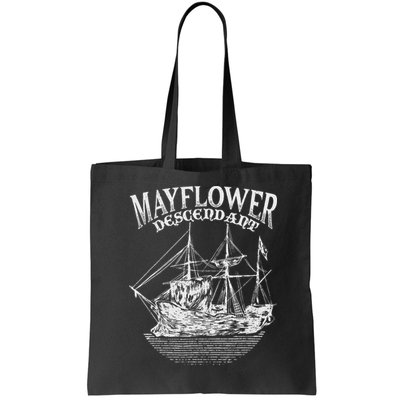 Mayflower Descendant Boat History Gift Usa Pilgrim Fathers Bag