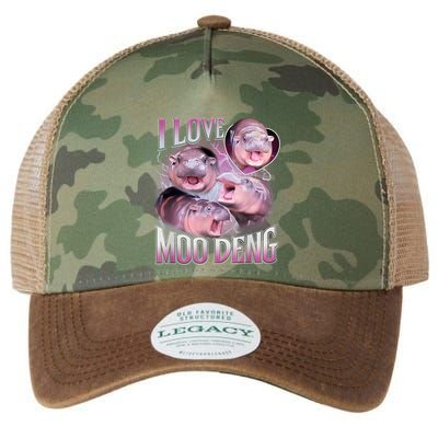 Moo Deng Baby Pygmy Hippos Thailand Legacy Tie Dye Trucker Hat