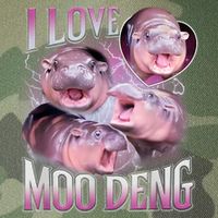 Moo Deng Baby Pygmy Hippos Thailand Legacy Tie Dye Trucker Hat