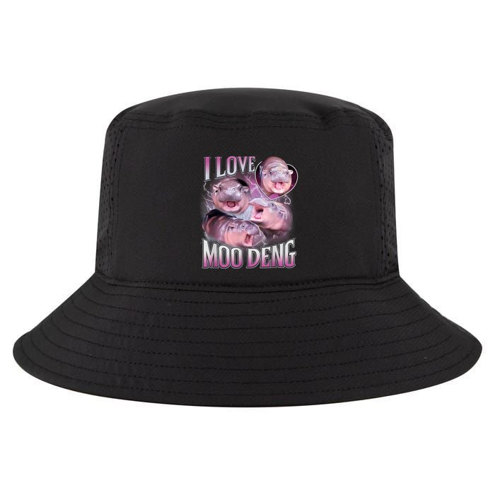 Moo Deng Baby Pygmy Hippos Thailand Cool Comfort Performance Bucket Hat