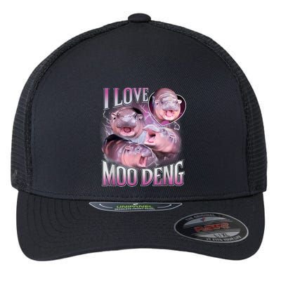 Moo Deng Baby Pygmy Hippos Thailand Flexfit Unipanel Trucker Cap
