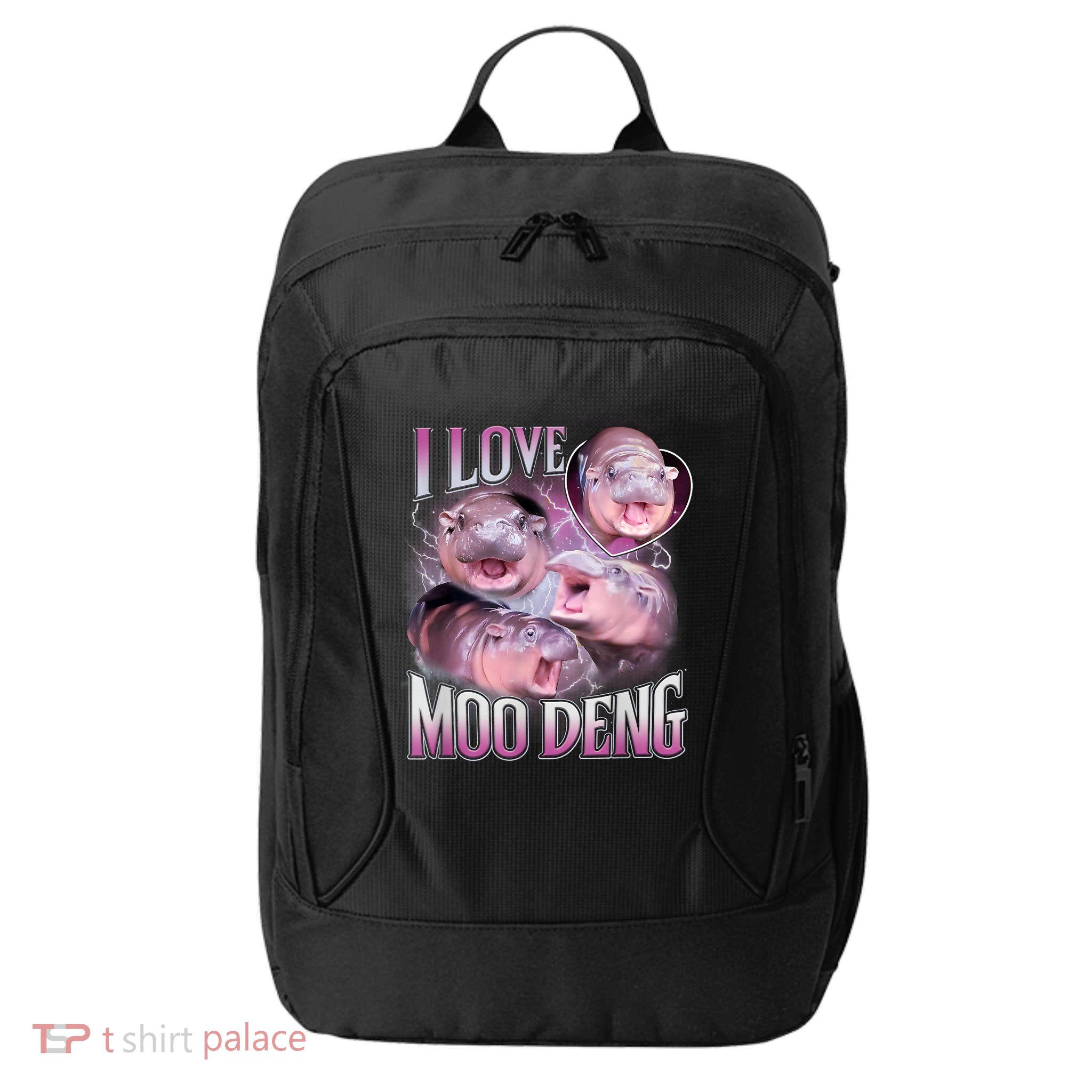 Moo Deng Baby Pygmy Hippos Thailand City Backpack