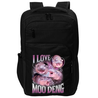 Moo Deng Baby Pygmy Hippos Thailand Impact Tech Backpack