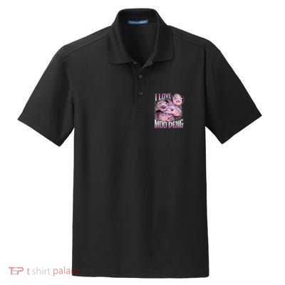 Moo Deng Baby Pygmy Hippos Thailand Dry Zone Grid Polo