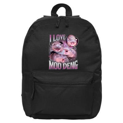 Moo Deng Baby Pygmy Hippos Thailand 16 in Basic Backpack