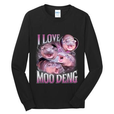 Moo Deng Baby Pygmy Hippos Thailand Tall Long Sleeve T-Shirt