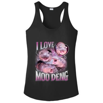 Moo Deng Baby Pygmy Hippos Thailand Ladies PosiCharge Competitor Racerback Tank